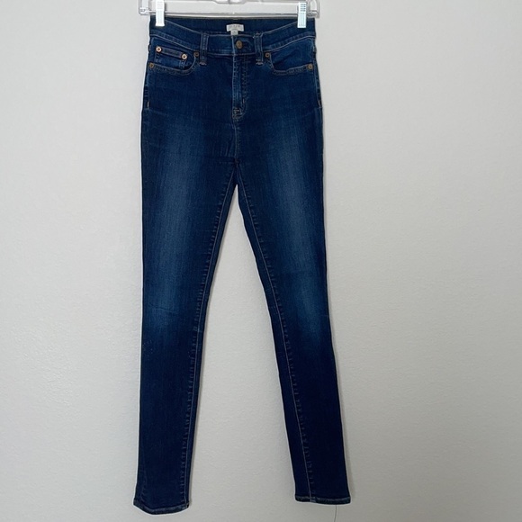 J.CREW mid-rise toothpick jeans in Point Lake wash in women’s size 25 - Picture 2 of 11